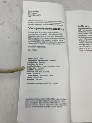 C/C++ Programmer's Reference