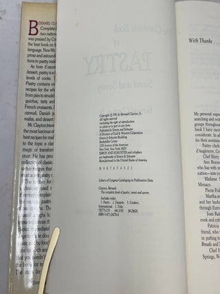 The Complete Book of Pastry, Sweet and Savory