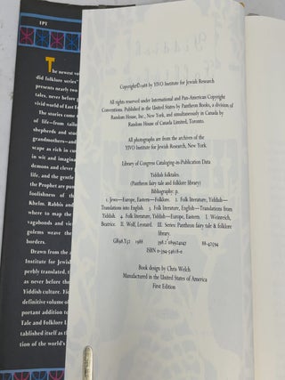 YIDDISH FOLKTALES (Pantheon Fairy Tale & Folklore Library)