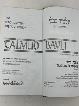 Talmud Bavli: The Gemara, Schottenstein Daf Yomi Edition - Tractate Berachos, Vol. 2