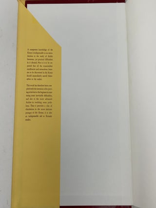 Dictionary and Glossary of the Koran: In Arabic and English
