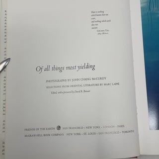 Of all things most yielding