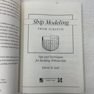 Ship Modeling from Scratch: Tips and Techniques for Building Without Kits