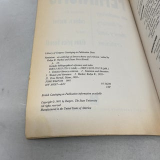 Feminisms: An Anthology of Literary Theory and Criticism
