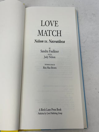 Love Match: Nelson Vs. Navratilova