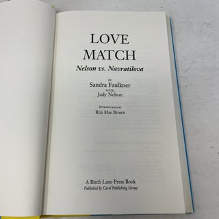 Love Match: Nelson Vs. Navratilova