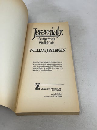 Jeremiah the Prophet Who Wouldn't Quit