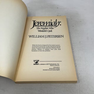 Jeremiah the Prophet Who Wouldn't Quit
