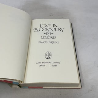 Love in Bloomsbury: Memories