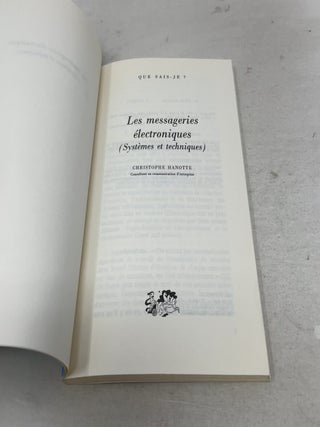 Les Messageries &eacute;lectroniques