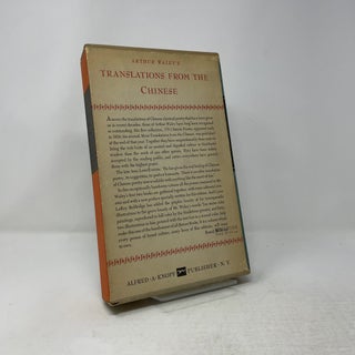 Translations from the Chinese