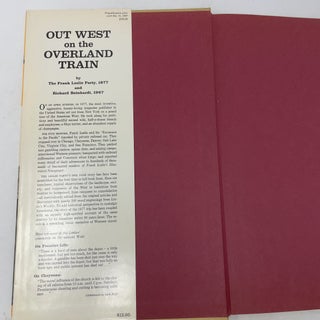 Out West on the Overland Train: Across-the-Continent Excursion with Leslie's Magazine in 1877 and the Overland Trip in 1967