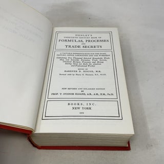 HENLEY'S TWENTIETH CENTURY BOOK OF FORMULAS, PROCESSES AND TRADE SECRETS