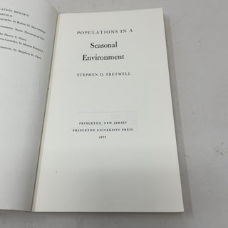 Populations in a Seasonal Environment (Monographs in Population Biology, 5)