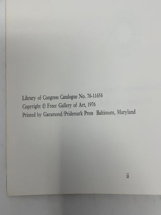 Masterpieces of Chinese and Japanese Art: Freer Gallery of Art Handbook