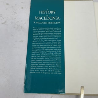 A History of Macedonia (Hellenistic Culture and Society)
