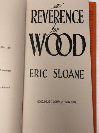 A reverence for wood