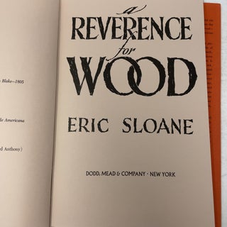 A reverence for wood
