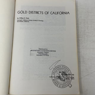 Gold Districts of California