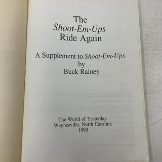 The Shoot-Em-Ups Ride Again: A Supplement to Shoot-Em-Ups