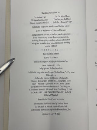 Calligraphy and the East Asian Book