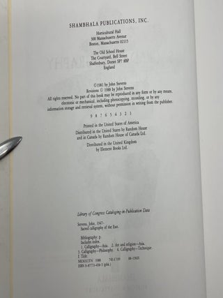 Sacred Calligraphy of the East