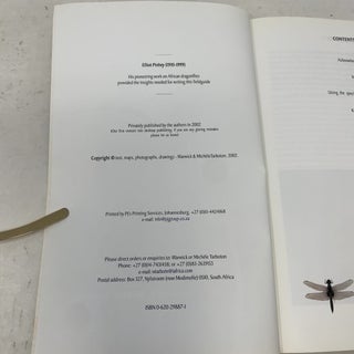 A fieldguide to the Dragonflies of South Africa