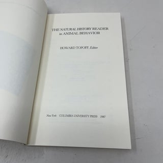The Natural History Reader in Animal Behavior