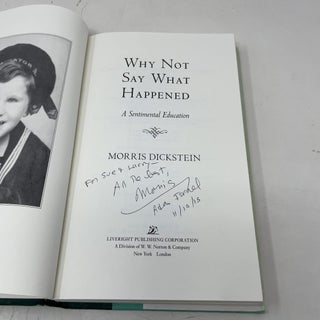 Why Not Say What Happened: A Sentimental Education