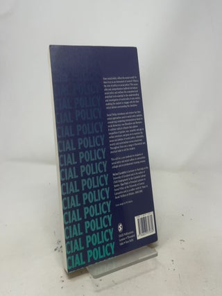 Social Policy: A Conceptual and Theoretical Introduction