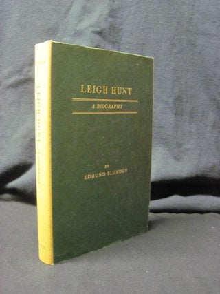 Item #89995 Leigh Hunt: A Biography. Edmund Blunden