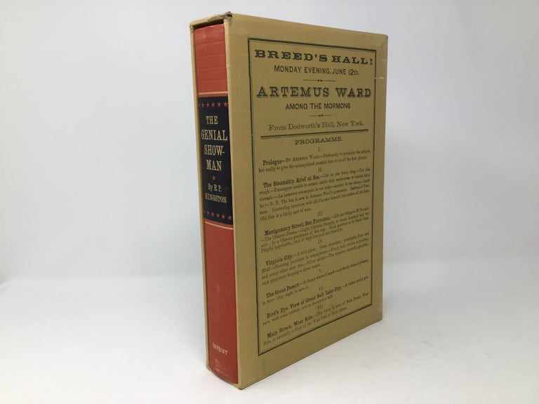 Item #91021 The genial showman, being the reminiscences of the life of Artemus Ward. Edward Peron Hingston.