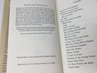 A Treasury of Damon Runyon, Selected, with an Introduction by Clark Kinnaird (Modern Library Edition)