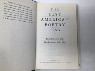 The Best American Poetry, 1995