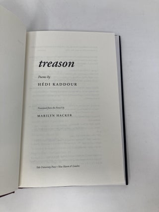 Treason: Poems by Hédi Kaddour