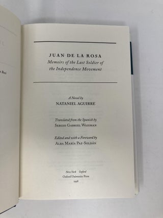 Juan de la Rosa: Memoirs of the Last Soldier of the Independence Movement (Library of Latin America)